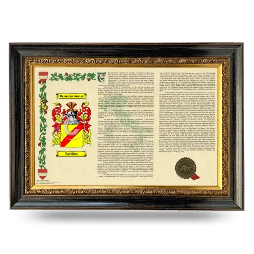 Bardino Armorial Landscape Framed - Heirloom