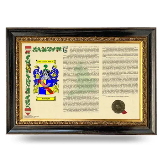 Baringer Armorial Landscape Framed - Heirloom