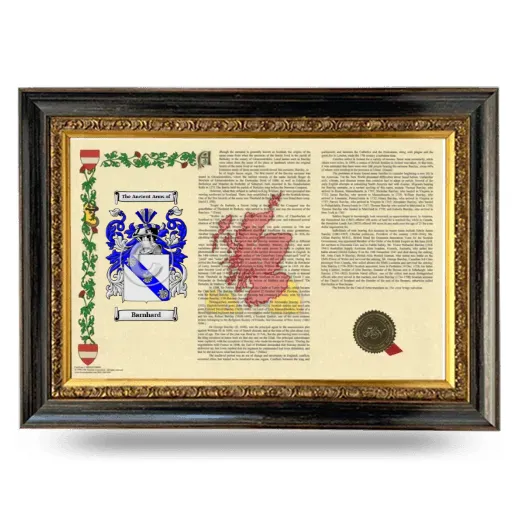 Barnhard Armorial Landscape Framed - Heirloom