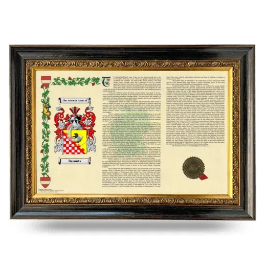 Barnuts Armorial Landscape Framed - Heirloom