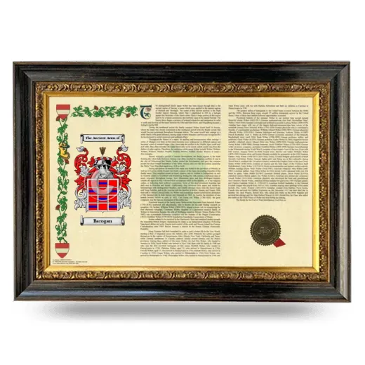 Barogan Armorial Landscape Framed - Heirloom