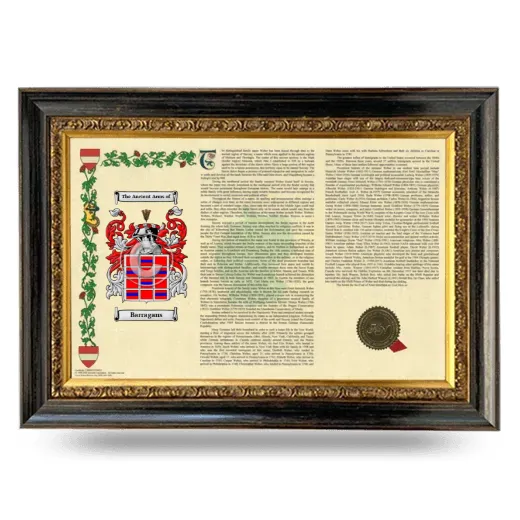 Barragans Armorial Landscape Framed - Heirloom