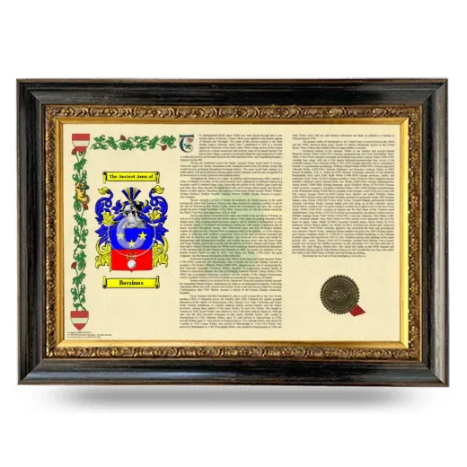 Barsinas Armorial Landscape Framed - Heirloom