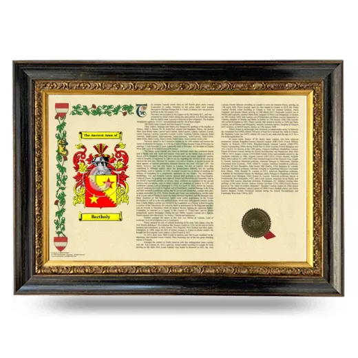 Bartholy Armorial Landscape Framed - Heirloom