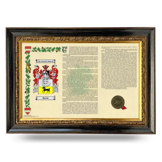 Bartie Armorial Landscape Framed - Heirloom