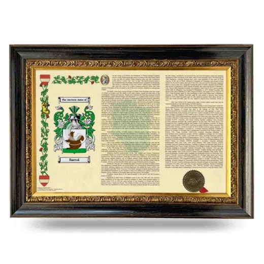 Bartoš Armorial Landscape Framed - Heirloom
