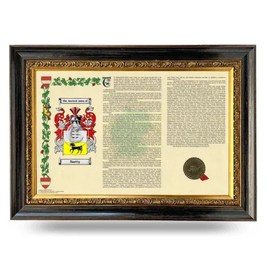 Bartty Armorial Landscape Framed - Heirloom