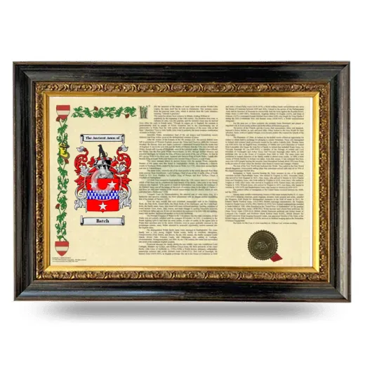 Batch Armorial Landscape Framed - Heirloom