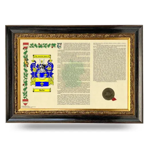Bathe Armorial Landscape Framed - Heirloom