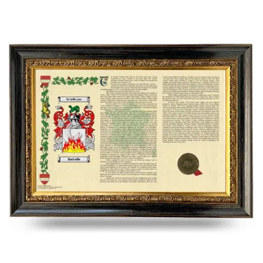 Battaile Armorial Landscape Framed - Heirloom