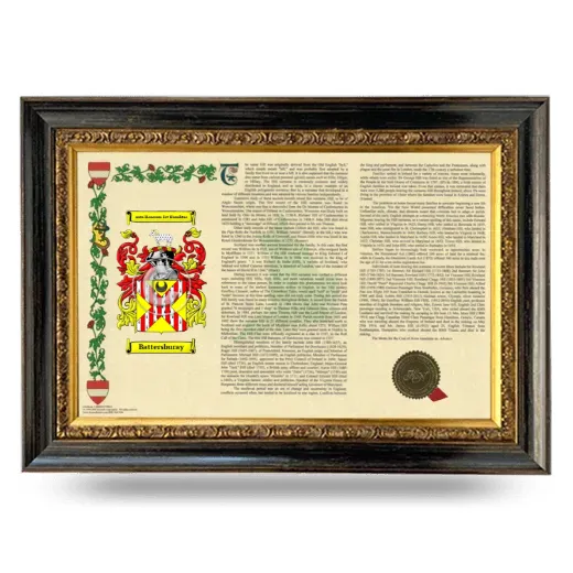 Battersburay Armorial Landscape Framed - Heirloom