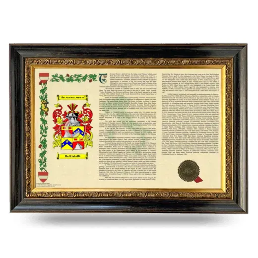 Battistelli Armorial Landscape Framed - Heirloom