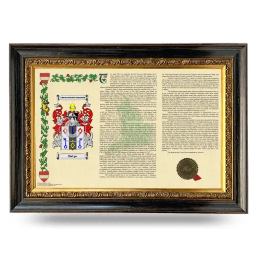 Batye Armorial Landscape Framed - Heirloom