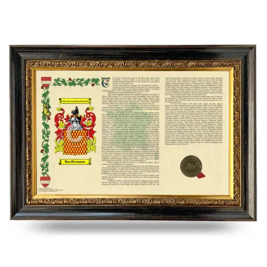 Bauffremont Armorial Landscape Framed - Heirloom