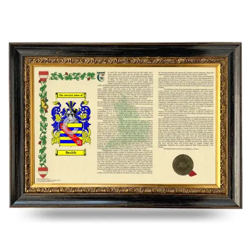 Baulch Armorial Landscape Framed - Heirloom