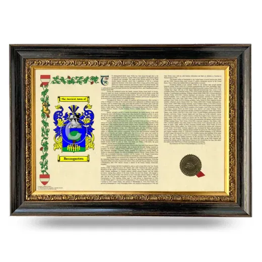 Baumgarten Armorial Landscape Framed - Heirloom