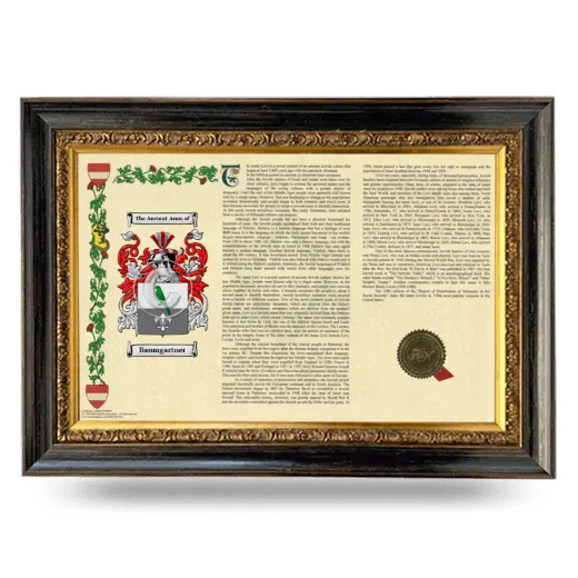 Baumgartner Armorial Landscape Framed - Heirloom