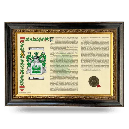 Baumle Armorial Landscape Framed - Heirloom