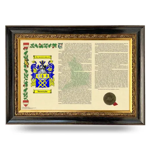 Baverstyke Armorial Landscape Framed - Heirloom