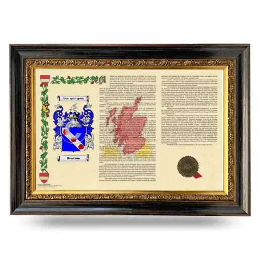 Bawcom Armorial Landscape Framed - Heirloom