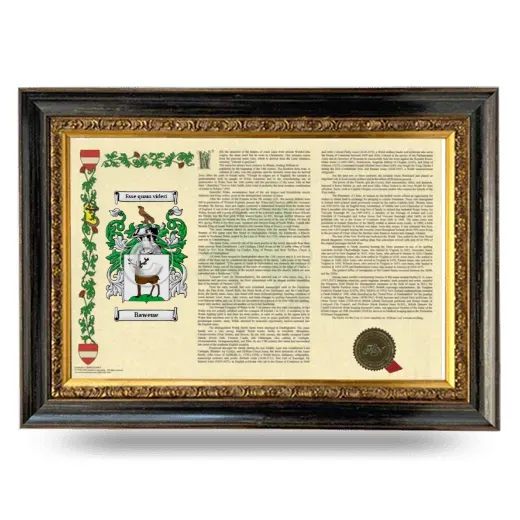 Bawene Armorial Landscape Framed - Heirloom
