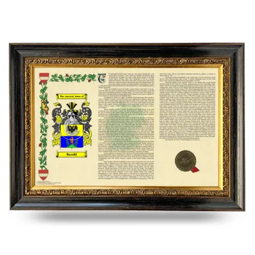 Bazold Armorial Landscape Framed - Heirloom
