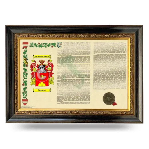 Bazurro Armorial Landscape Framed - Heirloom