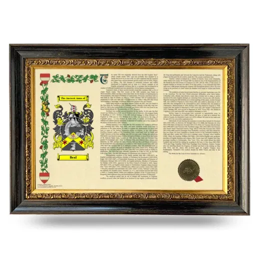 Beal Armorial Landscape Framed - Heirloom