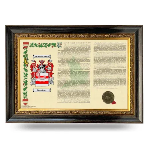 Beardesey Armorial Landscape Framed - Heirloom