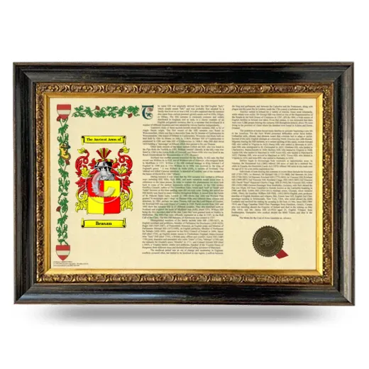 Beasan Armorial Landscape Framed - Heirloom