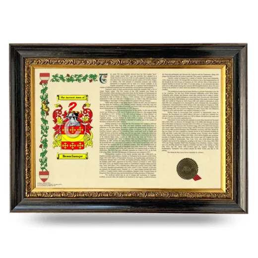 Beauchampe Armorial Landscape Framed - Heirloom