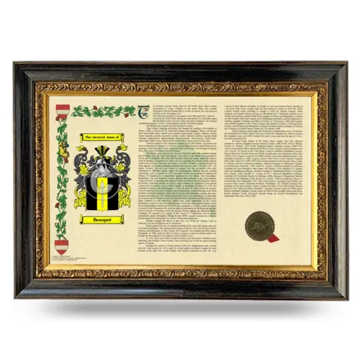Beaupré Armorial Landscape Framed - Heirloom