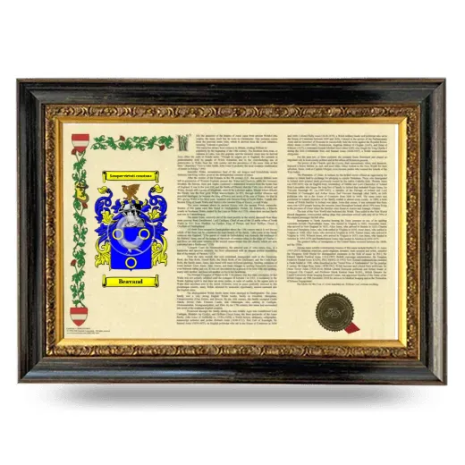 Beavand Armorial Landscape Framed - Heirloom