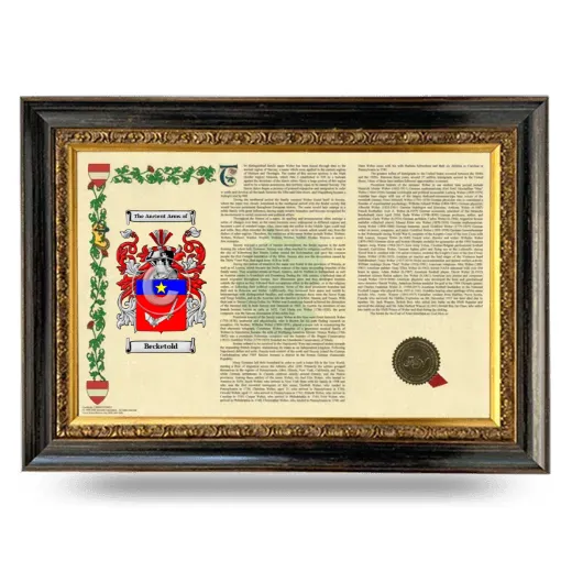 Becketold Armorial Landscape Framed - Heirloom