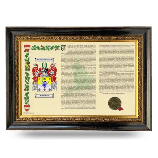 Beckmen Armorial Landscape Framed - Heirloom