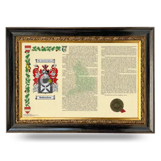 Beckonshaw Armorial Landscape Framed - Heirloom