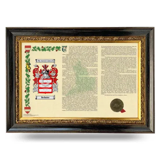 Bedmint Armorial Landscape Framed - Heirloom