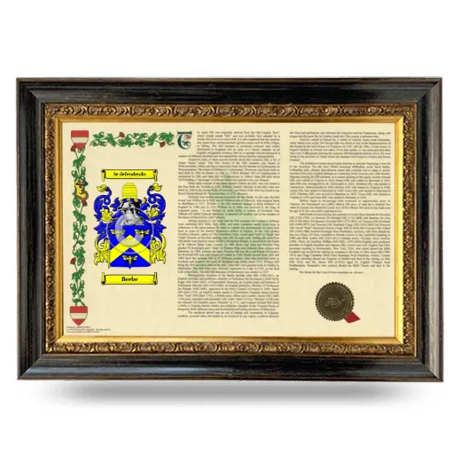 Beebe Armorial Landscape Framed - Heirloom