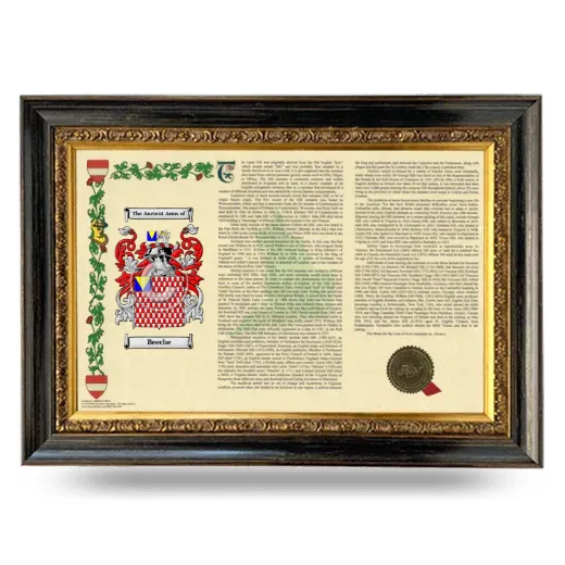 Beeche Armorial Landscape Framed - Heirloom