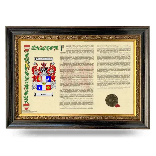 Beeck Armorial Landscape Framed - Heirloom