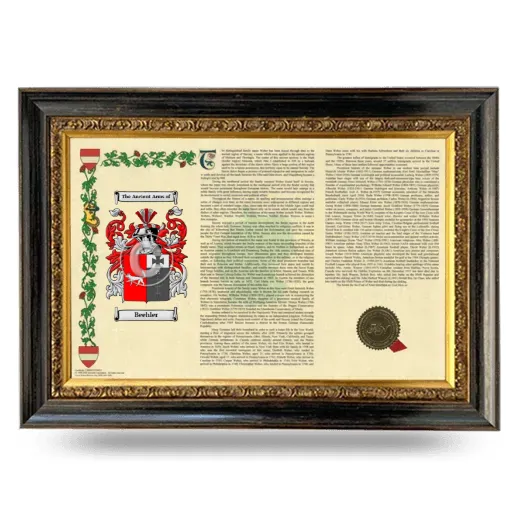 Beehler Armorial Landscape Framed - Heirloom