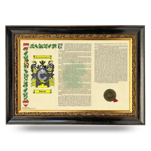 Behams Armorial Landscape Framed - Heirloom