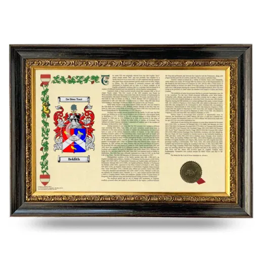 Bekfith Armorial Landscape Framed - Heirloom