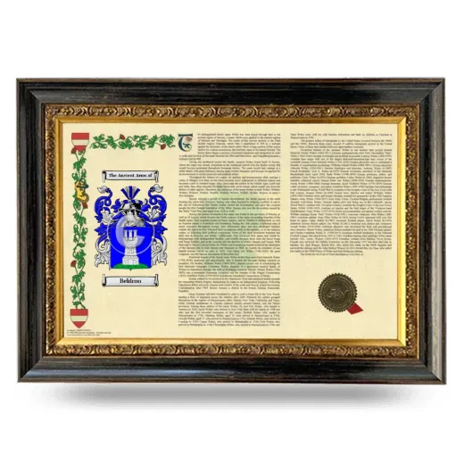 Beldron Armorial Landscape Framed - Heirloom