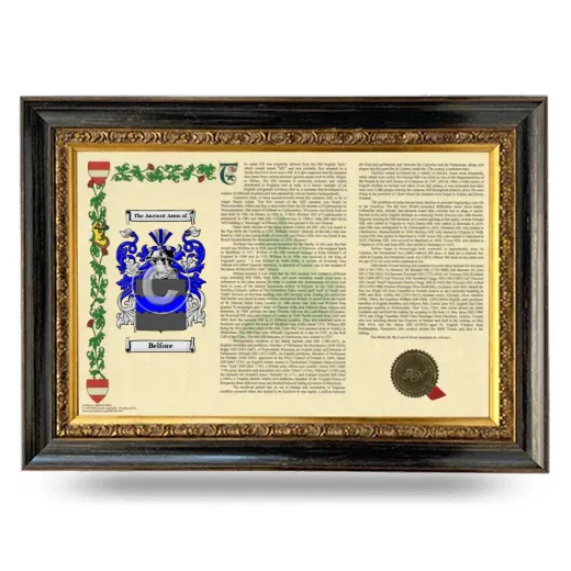 Belfore Armorial Landscape Framed - Heirloom