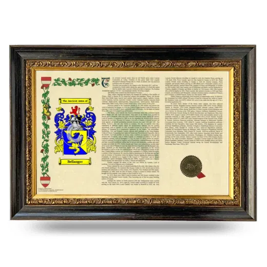 Bellanger Armorial Landscape Framed - Heirloom