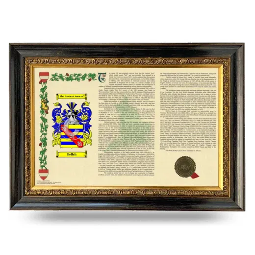 Bellch Armorial Landscape Framed - Heirloom