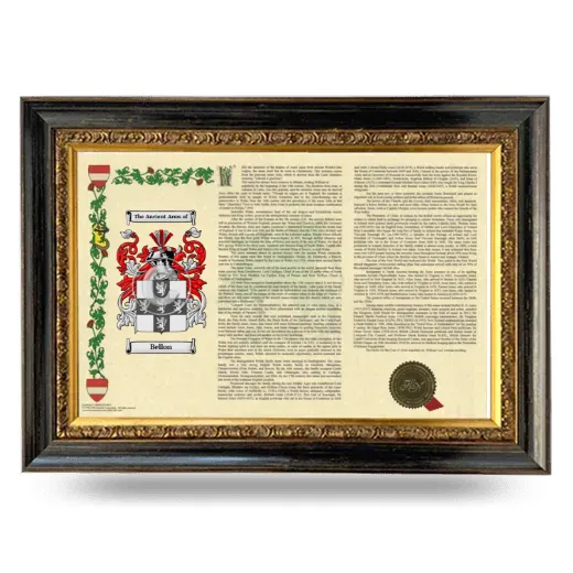 Bellon Armorial Landscape Framed - Heirloom