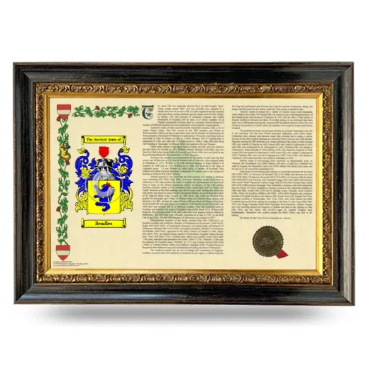 Bendles Armorial Landscape Framed - Heirloom