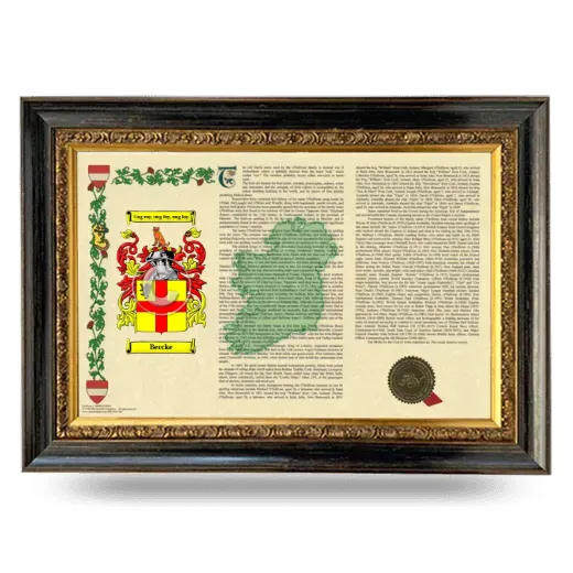 Bercke Armorial Landscape Framed - Heirloom
